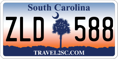 SC license plate ZLD588