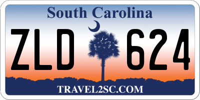 SC license plate ZLD624