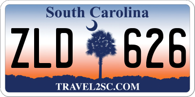 SC license plate ZLD626
