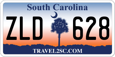 SC license plate ZLD628