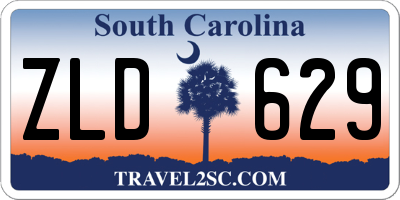 SC license plate ZLD629