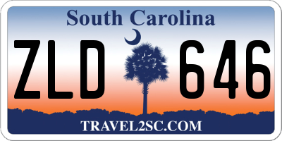 SC license plate ZLD646