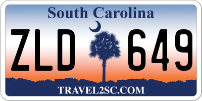 SC license plate ZLD649