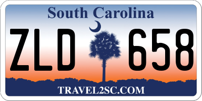 SC license plate ZLD658