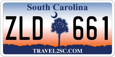 SC license plate ZLD661