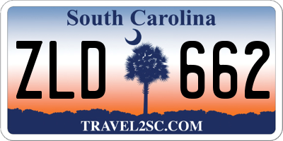 SC license plate ZLD662
