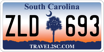 SC license plate ZLD693