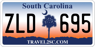 SC license plate ZLD695