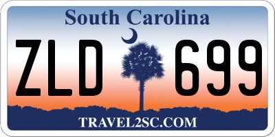 SC license plate ZLD699