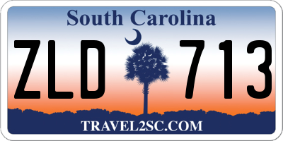 SC license plate ZLD713