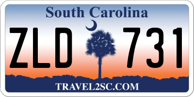 SC license plate ZLD731