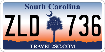 SC license plate ZLD736