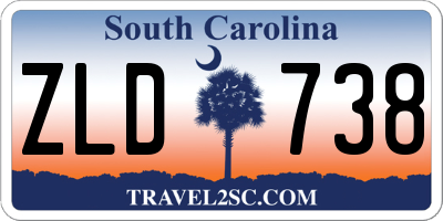 SC license plate ZLD738