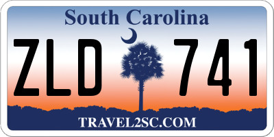 SC license plate ZLD741
