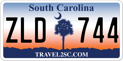 SC license plate ZLD744