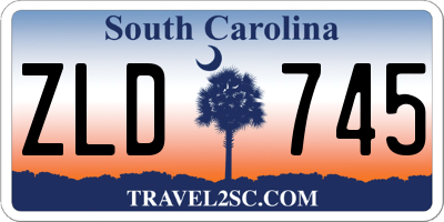 SC license plate ZLD745
