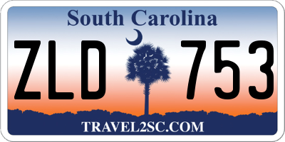 SC license plate ZLD753