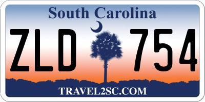 SC license plate ZLD754