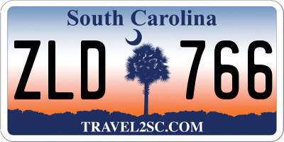 SC license plate ZLD766
