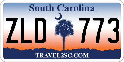 SC license plate ZLD773
