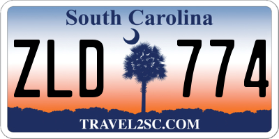SC license plate ZLD774