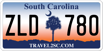 SC license plate ZLD780