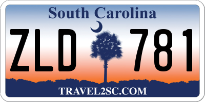 SC license plate ZLD781