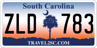 SC license plate ZLD783