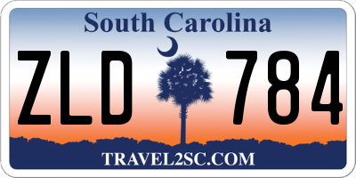 SC license plate ZLD784