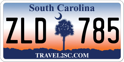 SC license plate ZLD785