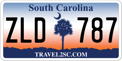 SC license plate ZLD787