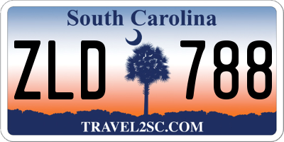 SC license plate ZLD788