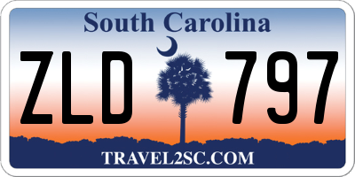 SC license plate ZLD797