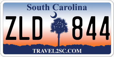 SC license plate ZLD844