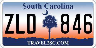 SC license plate ZLD846