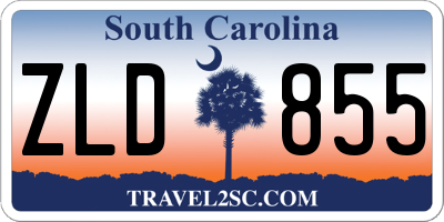SC license plate ZLD855