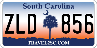 SC license plate ZLD856