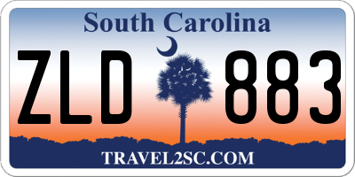 SC license plate ZLD883
