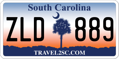 SC license plate ZLD889