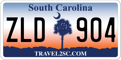 SC license plate ZLD904