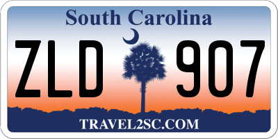 SC license plate ZLD907