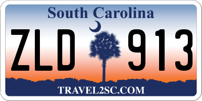 SC license plate ZLD913