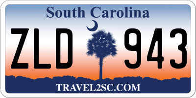 SC license plate ZLD943