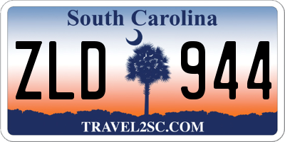 SC license plate ZLD944