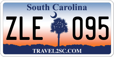 SC license plate ZLE095