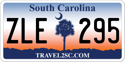 SC license plate ZLE295
