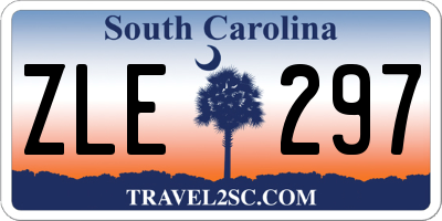 SC license plate ZLE297