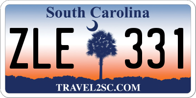 SC license plate ZLE331