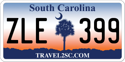SC license plate ZLE399