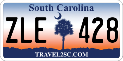 SC license plate ZLE428